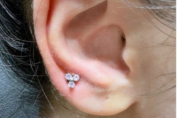 xỏ khuyên thịt tai - xỏ khuyên lobe