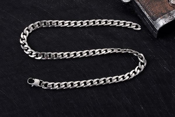 Dây chuyền xích Unisex bản to