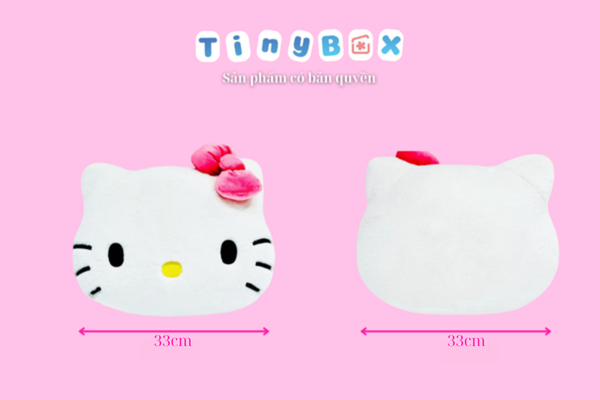 Gối mặt Hello Kitty