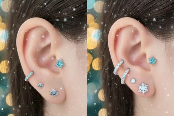 Gợi ý 3 Combo phối khuyên chủ đề Giáng Sinh: Tone Đỏ & Xanh