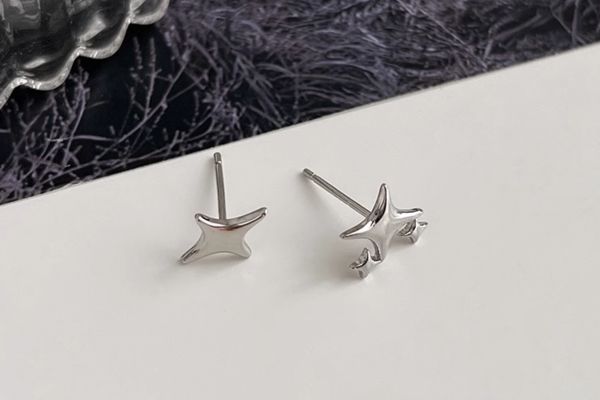 Hoa tai hình ngôi sao lấp lánh có 2 kiểu - 12mm