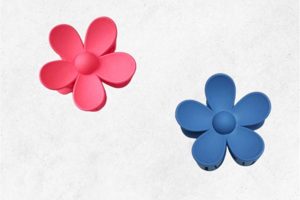 Kẹp tóc càng cua bông hoa 5 cánh