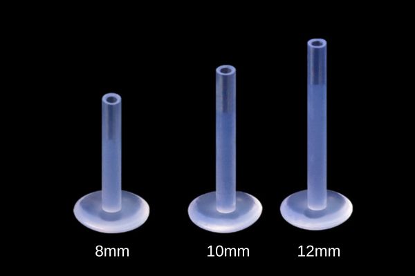 Khuyên nhựa chốt tròn trong suốt - 3 size