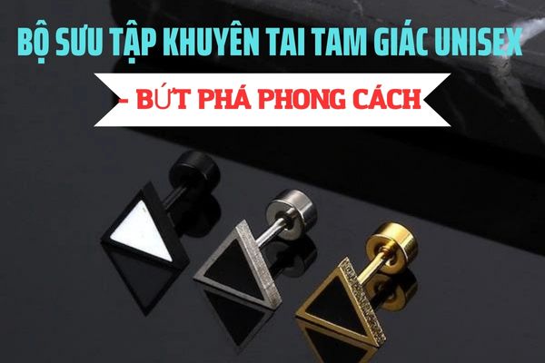 Khuyên tai tam giác Unisex