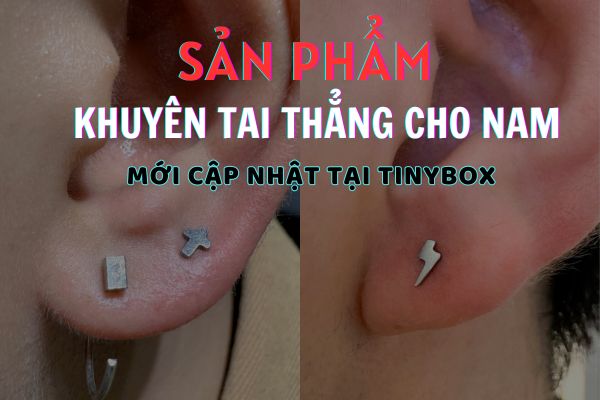 Khuyên tai thẳng cho nam - Hàng mới về 10/2023