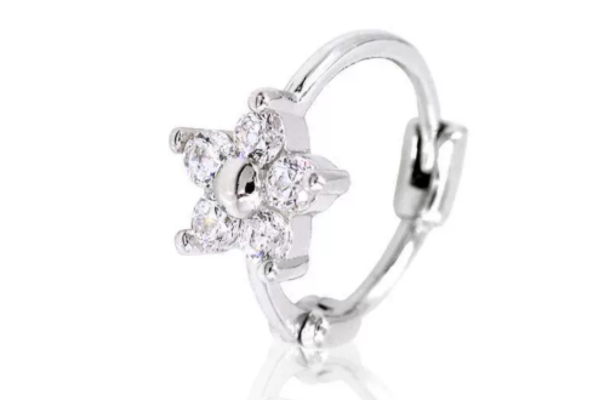 Khuyên tròn kiểu hoa 5 cánh