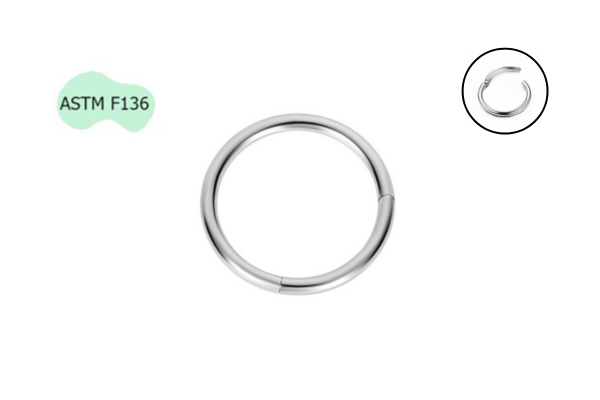 Khuyên tròn Titanium F136