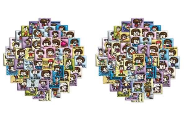 Miếng dán 3D 63 miếng MEME hài hước