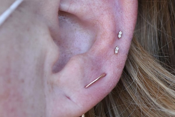 mix Các vị trí xỏ khuyên tai cơ bản