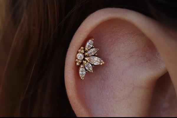 Các vị trí xỏ khuyên tai cơ bản