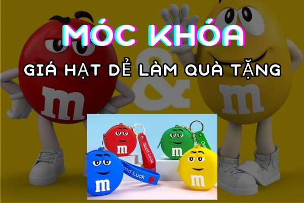 Móc khóa đựng tiền M&M siêu dễ thương làm quà tặng