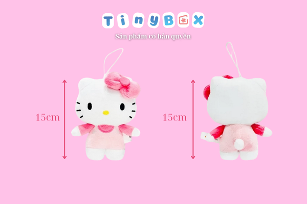 Móc khóa thú bông Hello Kitty
