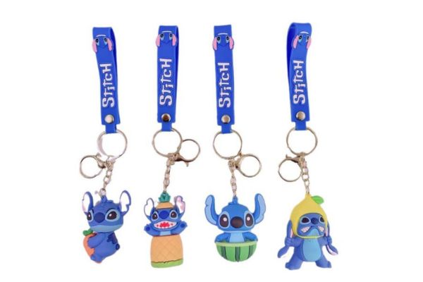 Móc khóa STITCH phối họa tiết trái cây