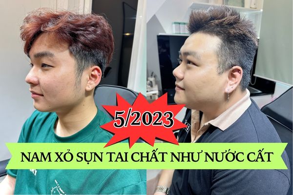 Hình ảnh nam xỏ sụn tai chất