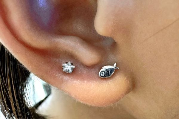 Hình xỏ khuyên tai nữ