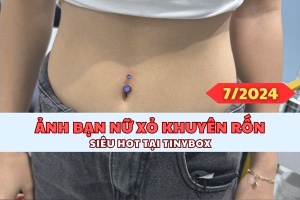 nữ xỏ khuyên rốn