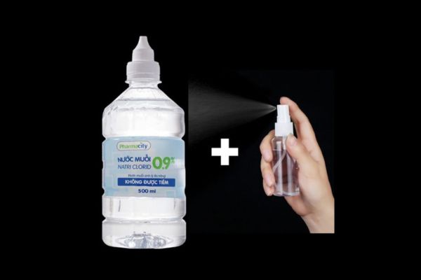 Nước muối NATRI CLORID 0.9% 500ml - TẶNG KÈM CHAI CHIẾT 30ml