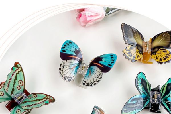 Phụ kiện tóc hình con bướm 5D - 10.5cm