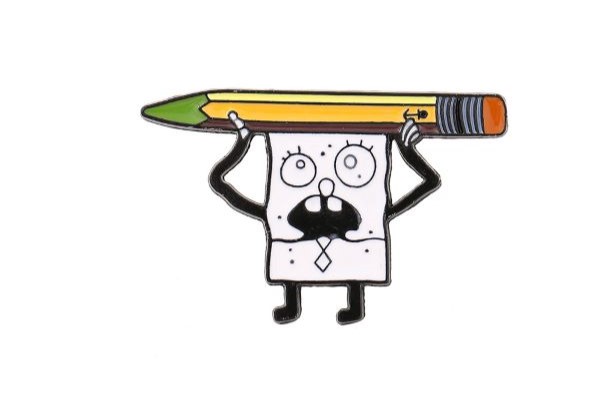 Pin cài áo kim loại hình SPONGEBOB