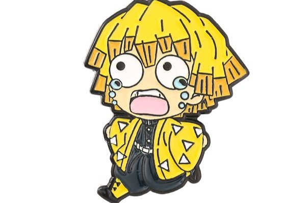 Pin cài áo ZENITSU trong hoạt hình Thanh gươm diệt quỷ