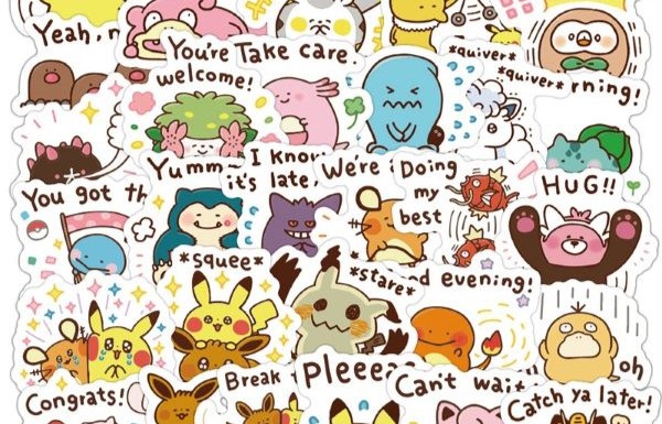 Set 40 nhãn dán hoạt hình POKEMON