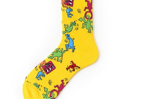 Tất vớ cổ cao in hoạt hình dễ thương - Tất xinh vải đẹp