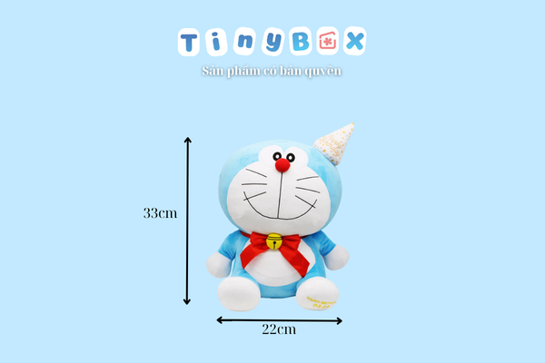 Thú bông Doraemon sinh nhật M