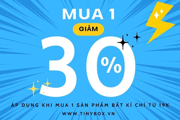 TinyBox sale lớn tháng 8: ƯU ĐÃI KHỦNG UP TO 30% TOÀN BỘ SẢN PHẨM