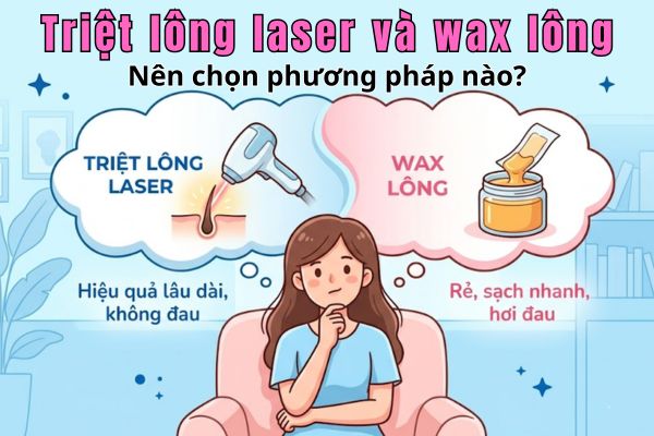 nên chọn phương pháp triệt lông laser hay wax lông