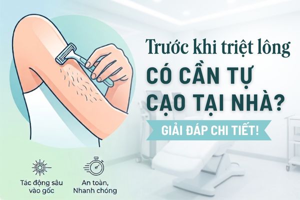 Trước khi triệt lông có cần cạo lông không?