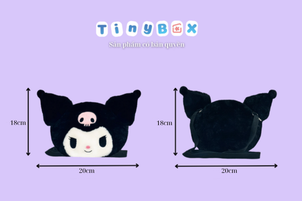 Túi bông mặt Kuromi