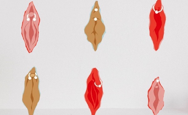 các vị trí xỏ khuyên có thể giấu kín đáo - xỏ cô bé