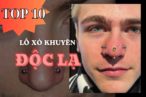 vị trí xỏ khuyên độc lạ