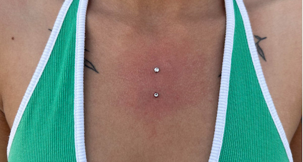 vị trí xỏ khuyên độc lạ - xỏ ngực