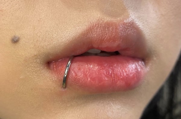 Mức độ đau của các vị trí xỏ khuyên - xỏ khuyên môi