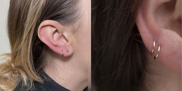 Vị trí xỏ khuyên tai không đau - Cách mix các vị trí