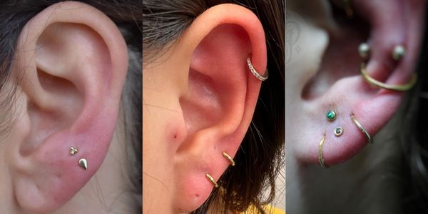 Vị trí xỏ khuyên tai không đau - Cách mix các vị trí