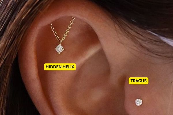 vị trí xỏ khuyên tai mix Helix đẹp nhất