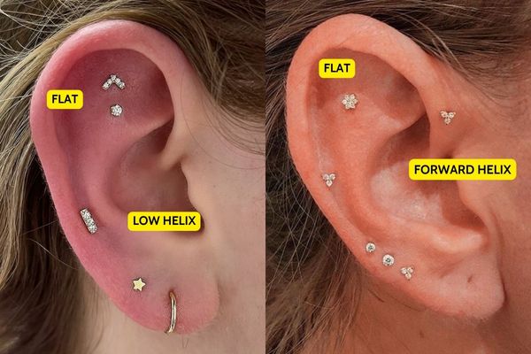 vị trí xỏ khuyên tai mix Helix đẹp nhất