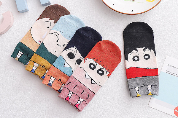 Vớ cổ ngắn hoạt hình Shin