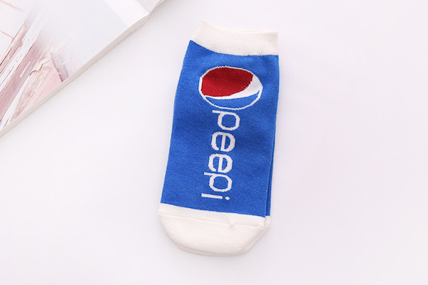 Vớ cổ ngắn hình nước ngọt Pepsi đáng yêu