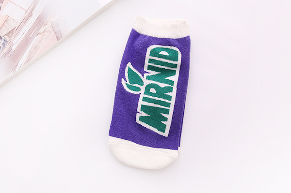 Vớ unisex in hình nước ngọt Mirinda