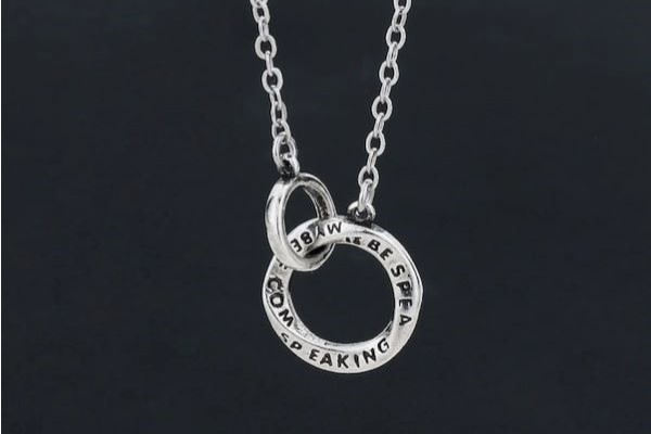 Vòng cổ nữ Mobius Ring - Trang sức Hàn Quốc