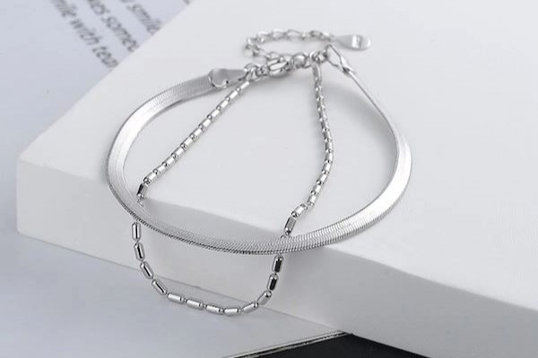 Vòng tay dây kép EDGAR thiết kế tinh tế - Trang sức giá rẻ