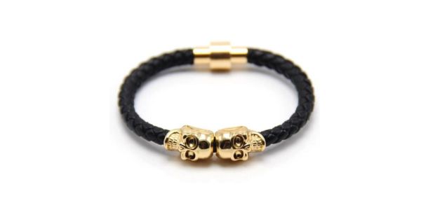 9 mẫu vòng đeo tay cho nam - Chất liệu da nhân tạo cao cấp