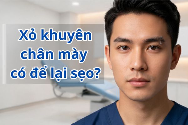 Xỏ khuyên chân mày có để lại sẹo không?