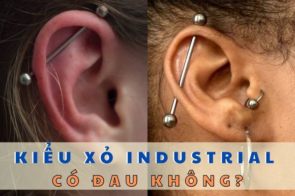 Xỏ khuyên Industrial có đau không?