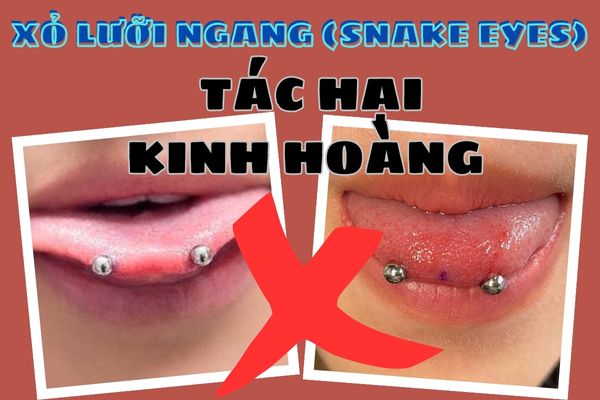 Xỏ khuyên lưỡi ngang