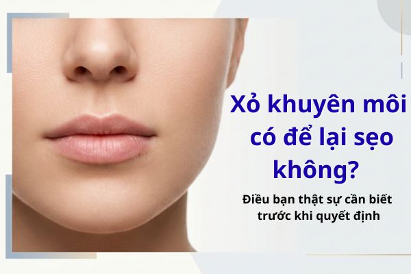 Xỏ khuyên môi có để lại sẹo không?