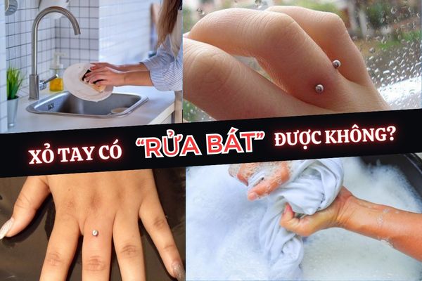 Xỏ khuyên ngón tay có rửa chén được không